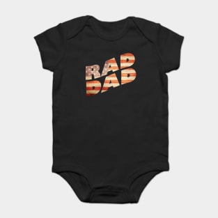 Rad Dad Us Flag Father's Day Baby Bodysuit